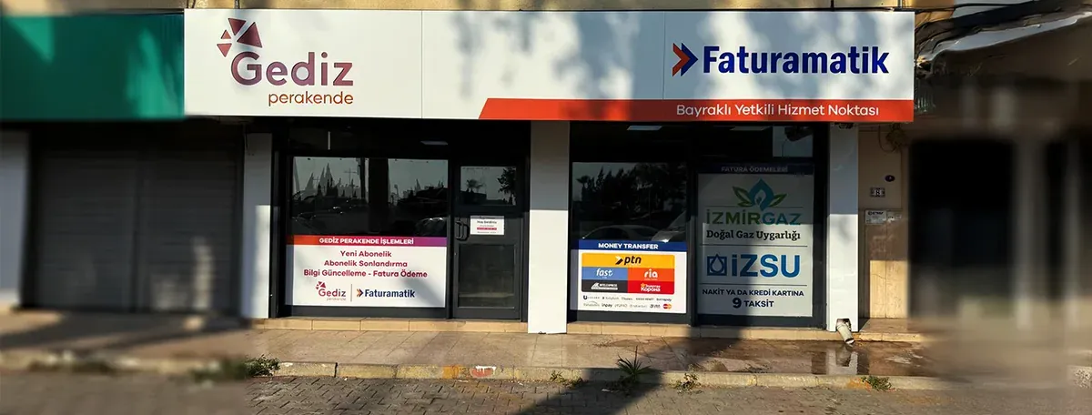 Faturamatik & Gediz Perakende İzmir Bayraklı Yetkili Noktası
