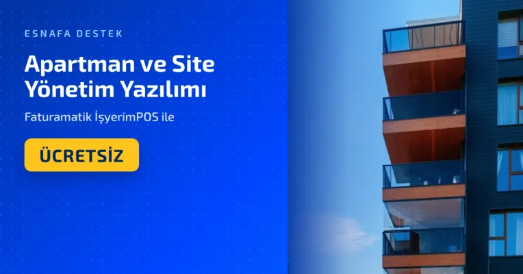 Apartman ve Site Yönetim Yazılımı İşyerimPOS Kullanıcılarına Ücretsiz