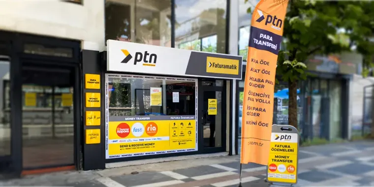 Dealer store with PTN and Faturamatik signage — Şanlıurfa Viranşehir