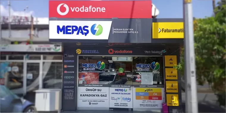 Dealer store providing PTN money transfer services — Nevşehir Ürgüp