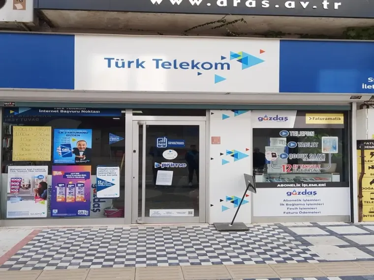 Türk Telekom mağazasında Gazdaş abonelik işlemleri ve Faturamatik fatura ödeme noktası