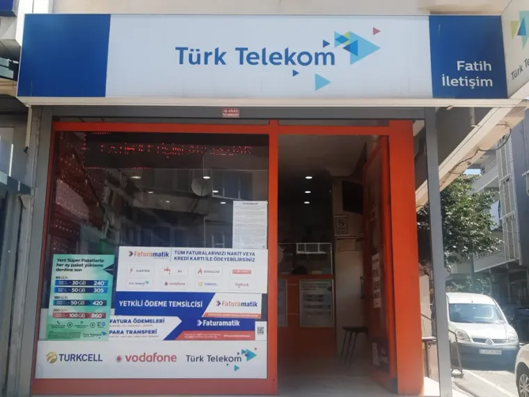 Türk Telekom iletişim mağazasında Faturamatik yetkili ödeme temsilciliği