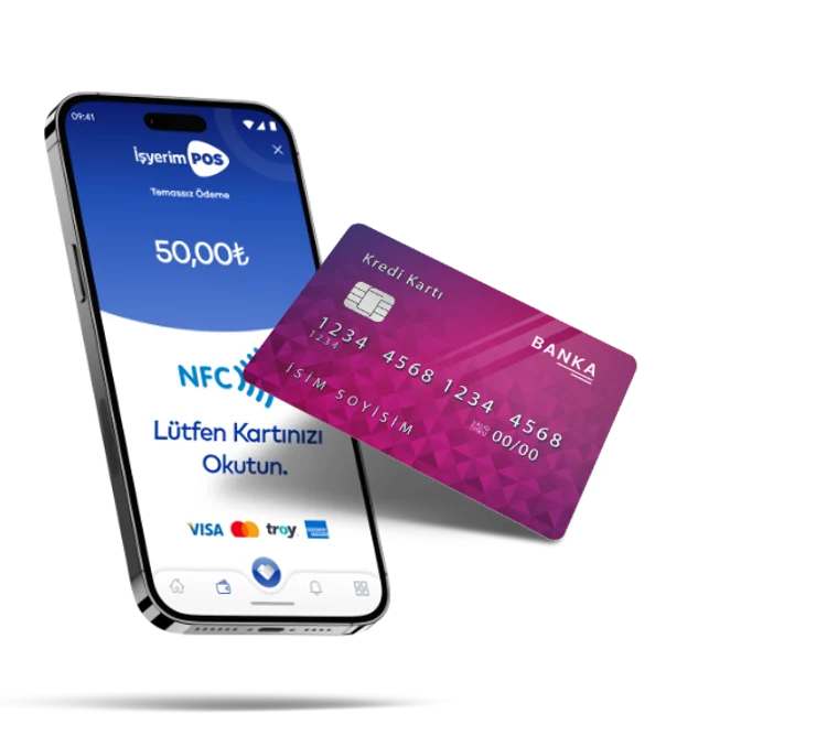 A contactless card payment being taken with a mobile phone